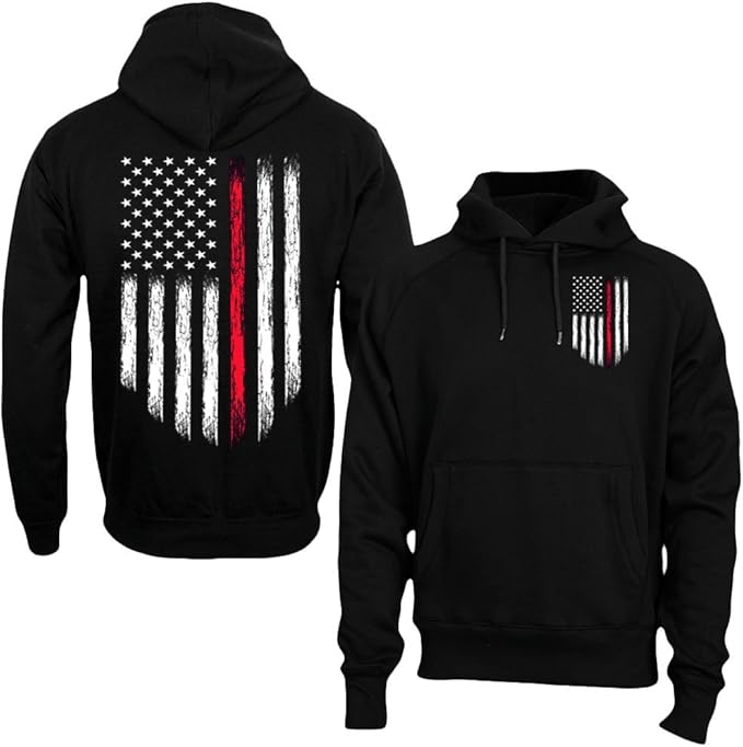 thin red line firefighter hoodie