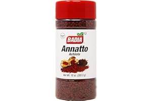 Badia Whole Annatto, 10 oz – Warm, Peppery, Slightly Nutty Flavor – Achiote Seeds for Natural Color & Seasoning