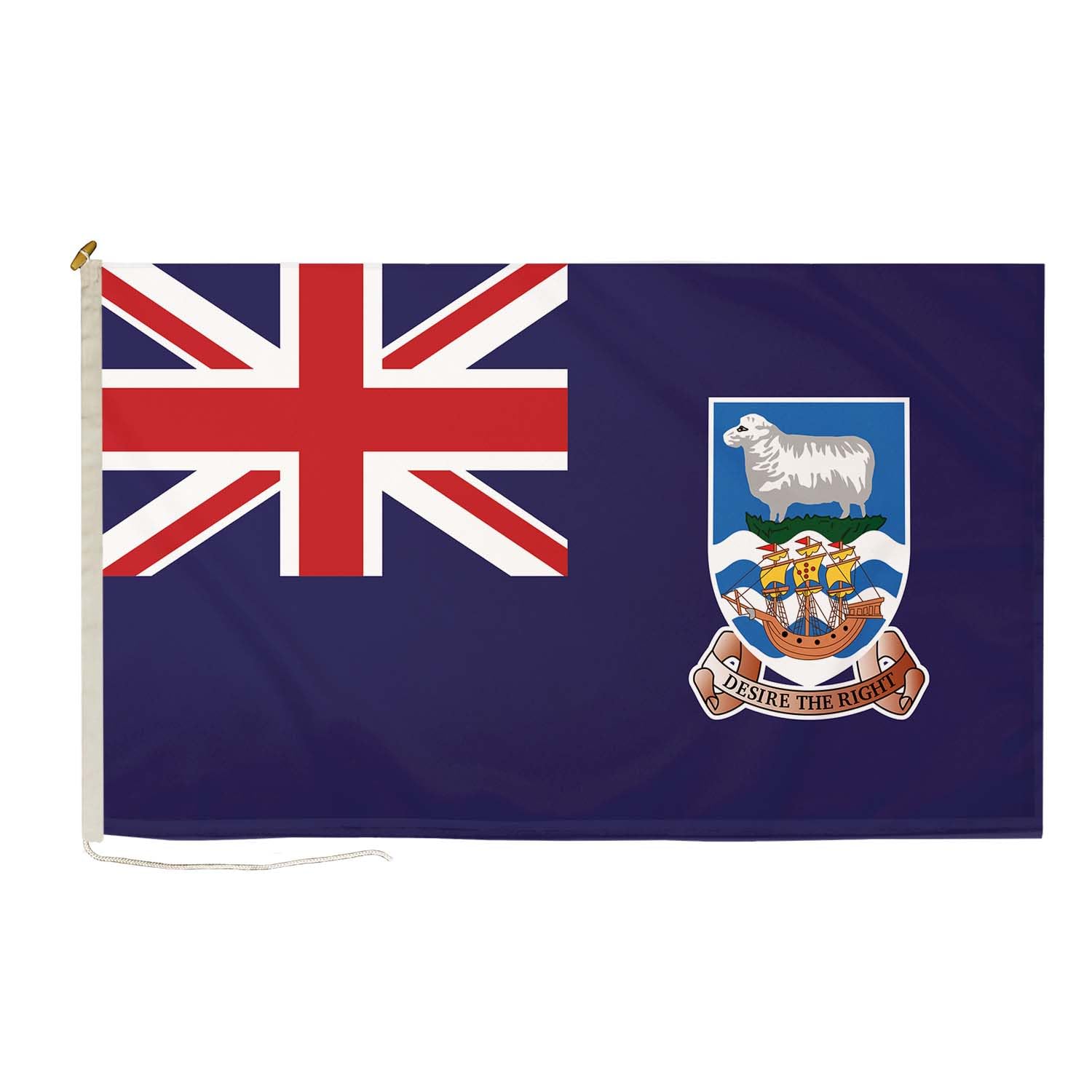 DuraFlag Falkland Islands 5ft x 3ft with Rope and Toggled - Premium Quality 5x3 Falklands Flags