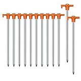 12PCS Tent Stakes,Camping Stakes,AVOFOREST 7.1Inch