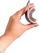Shnuggle Cradle Cap Brush Soft Silicone Baby Scalp Brush Pink view 3