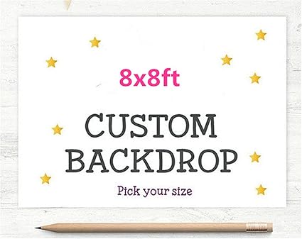 Amazon Com Personalized Background Backdrop 8x8ft No Wrinkle