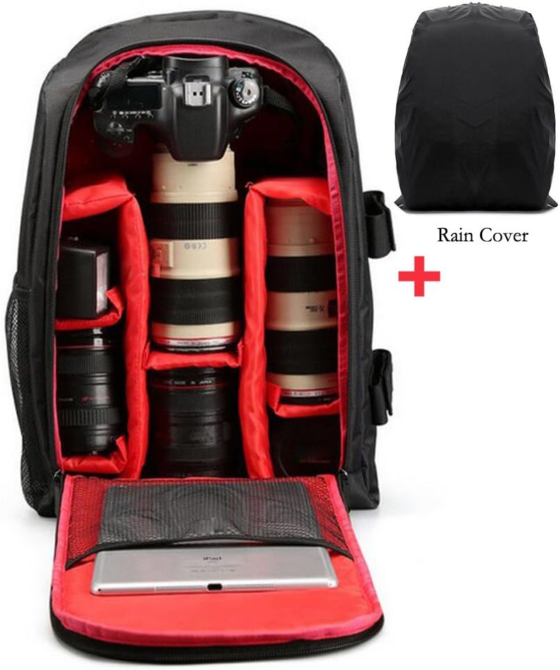 Camera Backpack Waterproof, DSLR Camera and Lens Backpack
