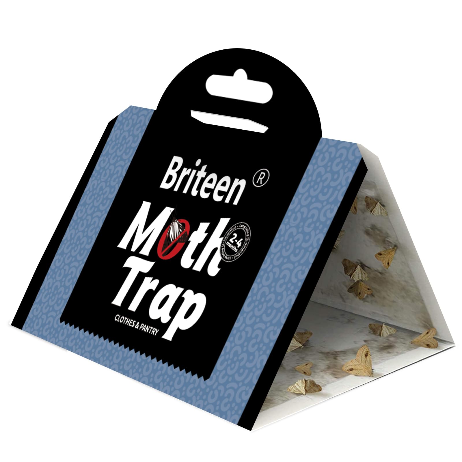 Photo 1 of 10 Pack Pantry Moth Traps Safe and Effective for Food and Clothing- Glue Traps with Pheromones for Wool Closet Carpet Food and Cupboard