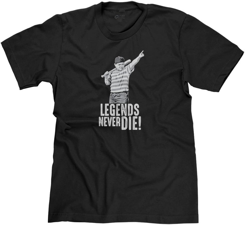 FreshRags Legends Never Die Classic Baseball Movie Parody Men's T-Shirt