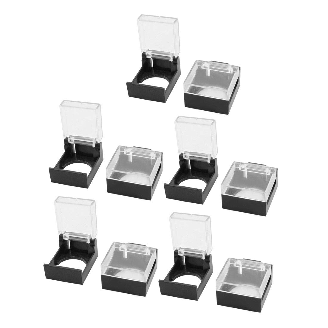uxcell 10pcs Waterproof Cover Guard Protector for 16mm Dia Push Button Switch