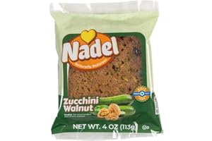 Nadel - NATURALLY DELICIOUS ZUCCHINI CAKE (4 Pack) Sweet Breads & Cakes Slices, Back to School lunch snack, breakfast bar