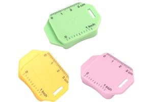CERT LEIDIS 3 Pack Magnetic Seam Guide for Sewing Machine, 2025 New Upgraded Multifunctional Polygonal Hemmer Gauge with Sewing Tools, Strong Magnetic Seam Guide with Scale, Sewing Accessories and Supplies