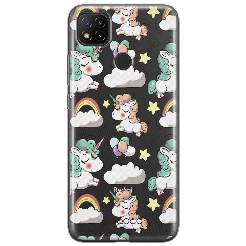Babaco ERT GROUP mobile phone case for Xiaomi REDMI 9C original and officially Licensed pattern Unicorn 001 optimally adapted to the shape of the mobile phone, partially transparent