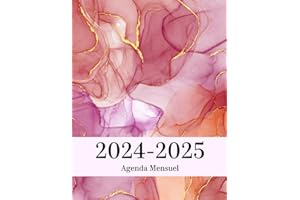 Agenda 2024 2025 Français: Planificateur Mensuel de 2 Ans format A4 (Janvier 2024 - Décembre 2025) | Organiseur de 24 Mois Av