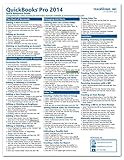 QuickBooks Pro 2014 Quick Reference Training Card - Laminated Guide Cheat Sheet (Instructions and Ti by 