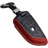 Handmade Leather Key Fob Cover for BMW 1 2 3 4 5 6 7 M Series X1 X2 X3 X3M X4 X4M X5 X6 M8 M7 M6 M5 M4 M3 M2 M1 M240i 330i 340i 430i 340i 840i Z4 2015-2023