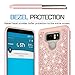 LeYi for LG G6 Case,LG G6 Plus Glitter Case with HD Screen Protector for Girls Women, Cute Bling Heavy Duty Protective Phone Case Cover for LG G6 / G6 Plus Rose Gold