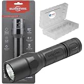 SureFire G2X LE Compact LED Flashlight 600 Lumen Tactical Light, Black Bundle with a Lightjunction Battery Box