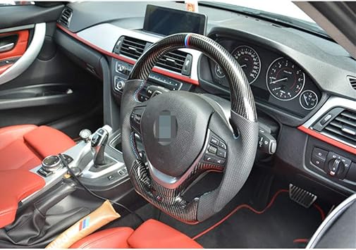 Amazon Com Rear Carbon Fiber Steering Wheel For Bmw M Sport F30 F22 F32 F33 1 2 3 Series Automotive