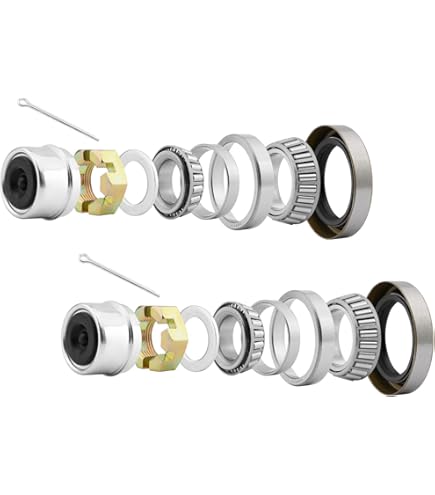 FOUR - Trailer Bearing Kits For 3500# Axles #84 Spindle 44649 / 68149 Bearings E - Foto 4