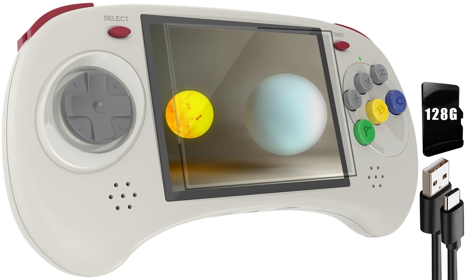 RG ARC-D Dual OS Android 11 and Linux,Retro Handheld Game with 128G TF Card Pre-Installed 4541 Games Supports 5G WiFi 4.2 Bluetooth Online Fighting,Streaming and HDMI