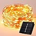 Solar String Lights,Sogrand Outdoor Garden Decorative Light 200 LED Copper Wire Warm White LED Landscape Lighting for Party Festival Patio Yard
