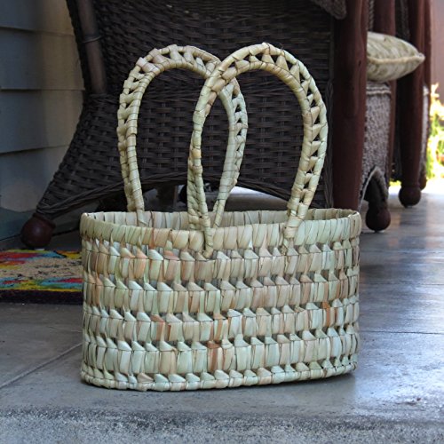 Click Here to See More Images Warm Heart Bohemian Small Oblong Basket