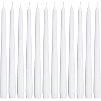 12 Pack Tall Taper Candles, Keismodye 25 cm (10 inch) Unscented Christmas Long Lasting Taper Candles for Dinner Table, Candle