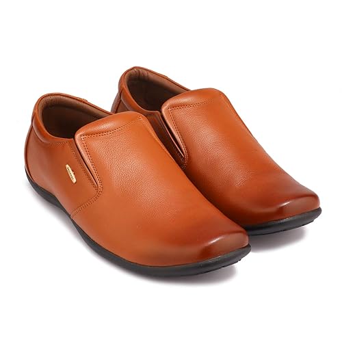 tan leather formal shoes