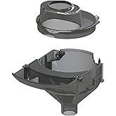 Baby Brezza Formula Pro Advanced & Formula Pro Advanced WiFi Replacement Funnel & Cover, Grey