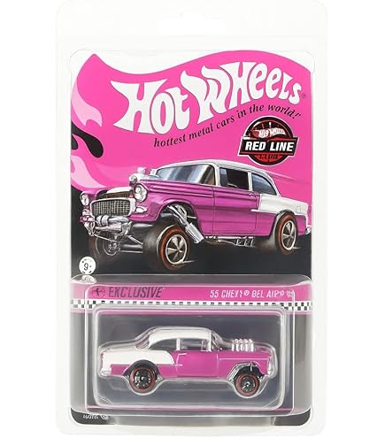 ホット ウィール RLC 55 シボレー ベルエア ガッサー ギャッサー ピンク RLC Exclusive 1:18 '55 Chevy Bel Air Gasser “Candy Striper