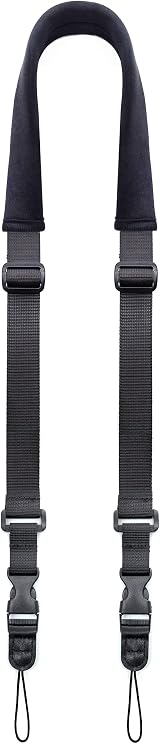 YMTHamaz3 Neoprene Camera Strap Binoculars Neck Sling Adjustable 3.8cm Wide view 1