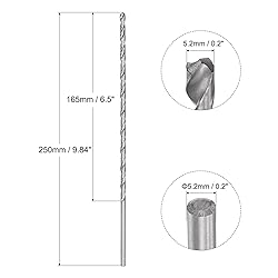 uxcell 5.2mm Twist Drill Bits, High-Speed Steel