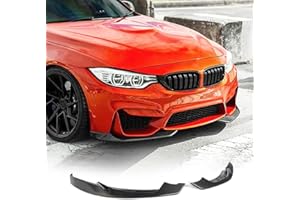 JC SPORTLINE Carbon Fiber Front Splitters for BMW BMW F80 M3/ F82 F83 M4 2014-2018 Bumper Lip Spoiler Chin Splitter Fog Lamp Trim Factory Outlet