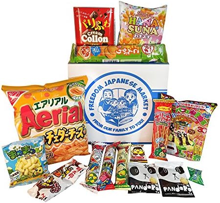 Japanese Snack and Candy Variety Pack With English Content List and Handmade Origami (3 Box Pack)