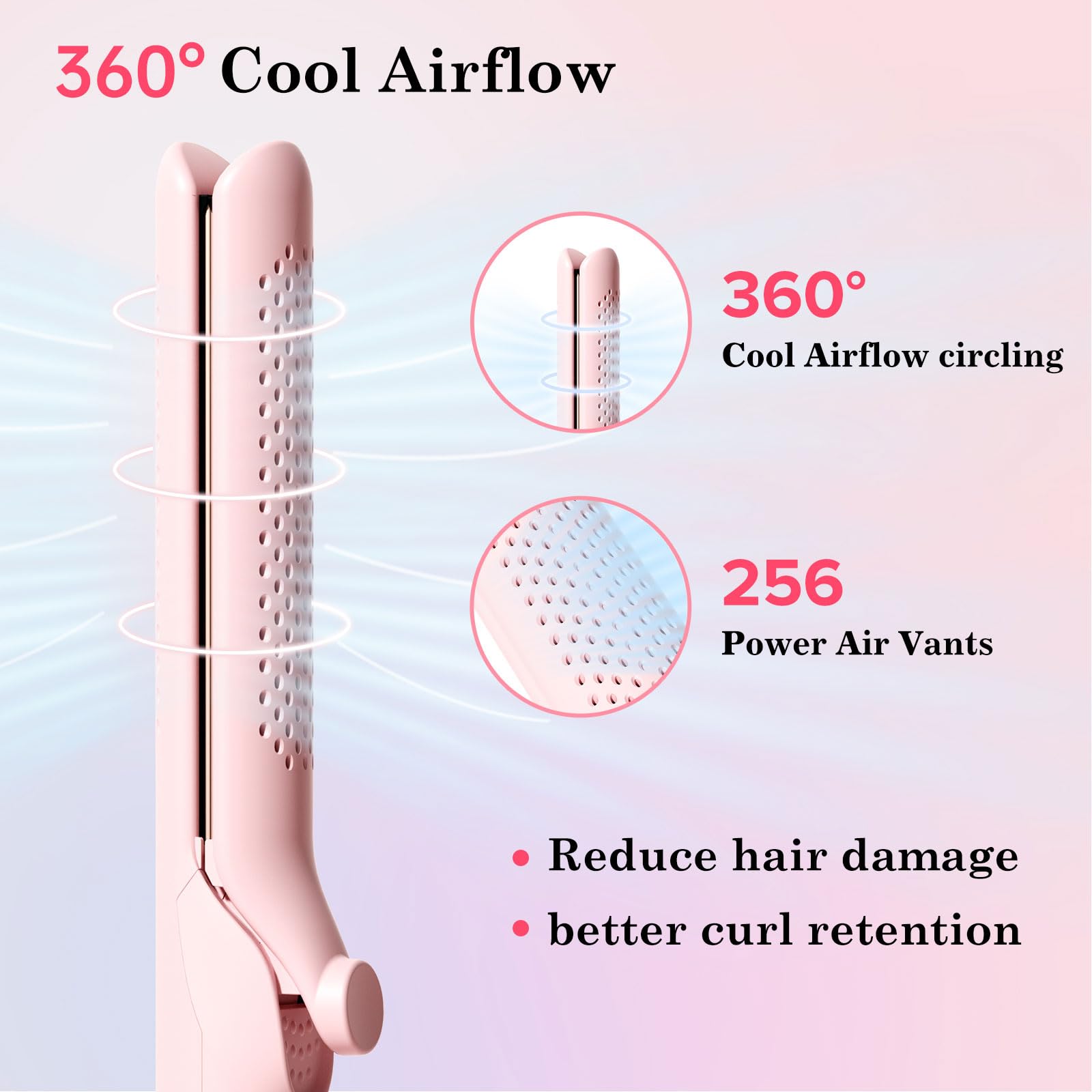 Travel Hair Straightener Curler 2-in-1: 1.25
