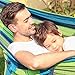 SONGMICS Cotton Hammock Swing Bed for Patio Porch, Garden Backyard for Traveling, Camping, Hiking, Backpacking Lounging Heavy-Duty, Lightweight and Portable Indoor Outdoor UGDC15L
