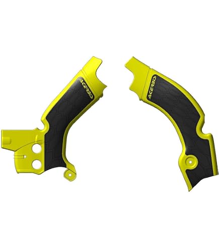 Amazon.com: Acerbis X-Grip Frame Guards Yellow/Black Compatible