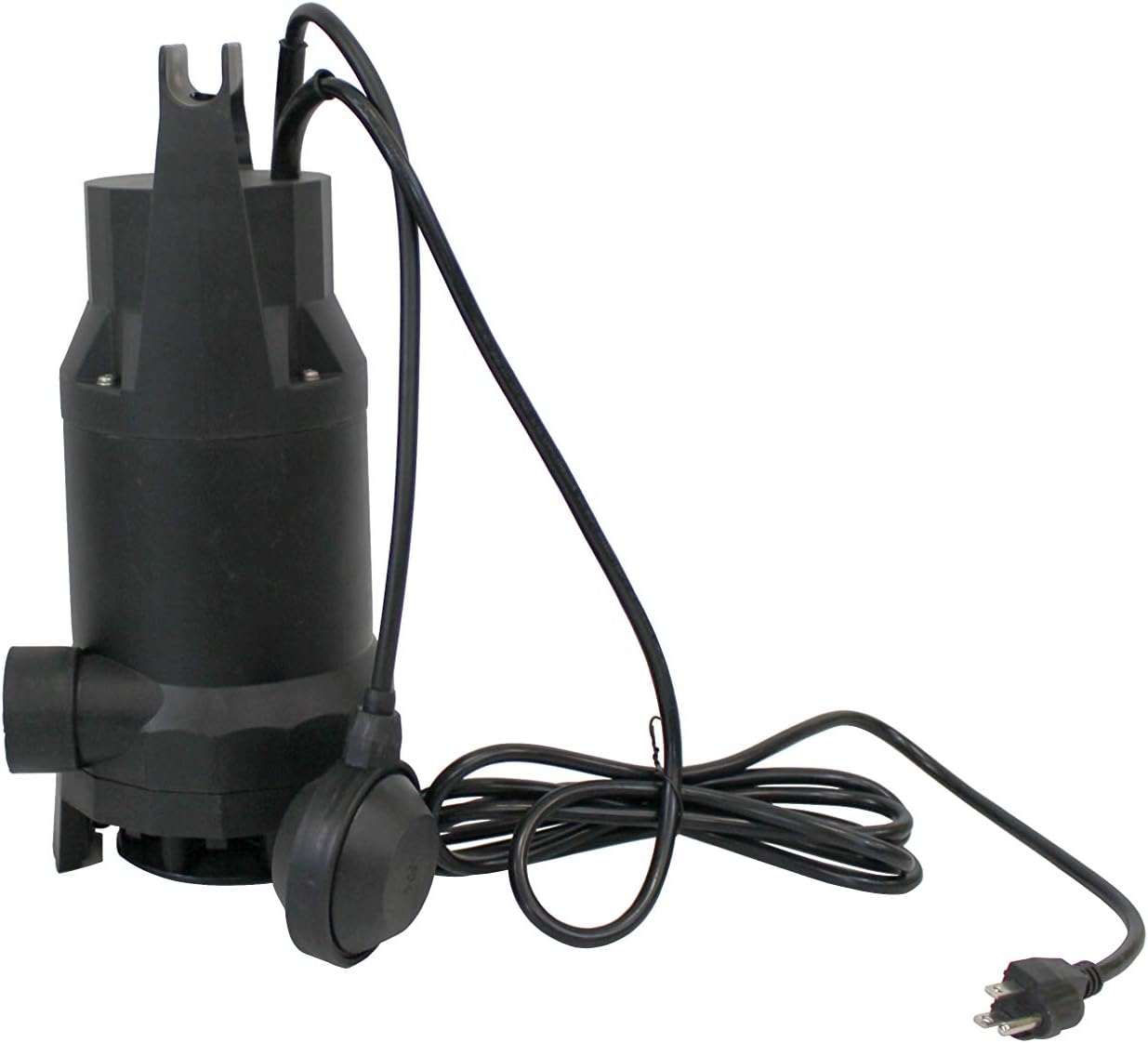 1/3 HP Submersible Sump Pump, Thermoplastic 115V 60Hz, 10 ft cord for flooding basement, bathroom