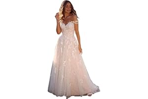 Dexinyuan Lace Mermaid Wedding Dresses for Bride 2024 Summer Beach Boho Bridal Gowns for Women