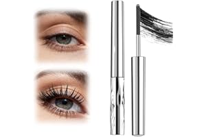 Iron Wand Mascara, 2026 Upgraded Waterproof Metal Wand Mascara Tubing, Black Washable, Long-lasting 3D Curling Eyelash, Smudg