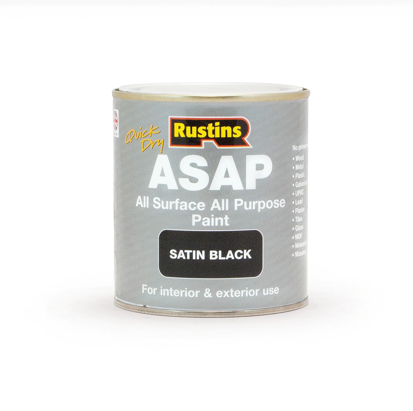 RUSTINS ASAP Paint Black 500ml