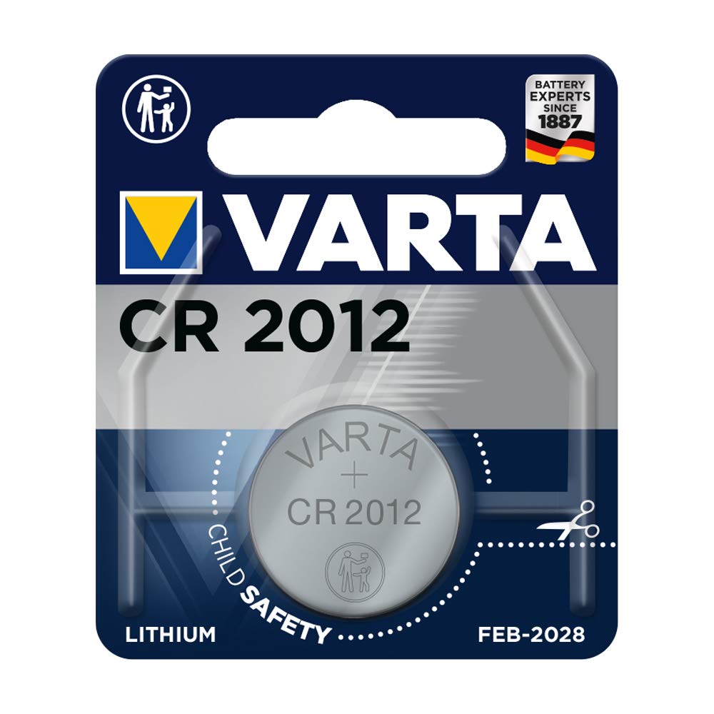 VARTA Batteries Electronics CR2012 Professional Lithium coin battery 1-pack, Battery in original blister pack of 1