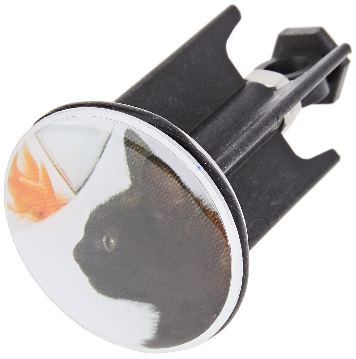 WENKO Pluggy 20717100 Washbasin Plug with Cat Motif