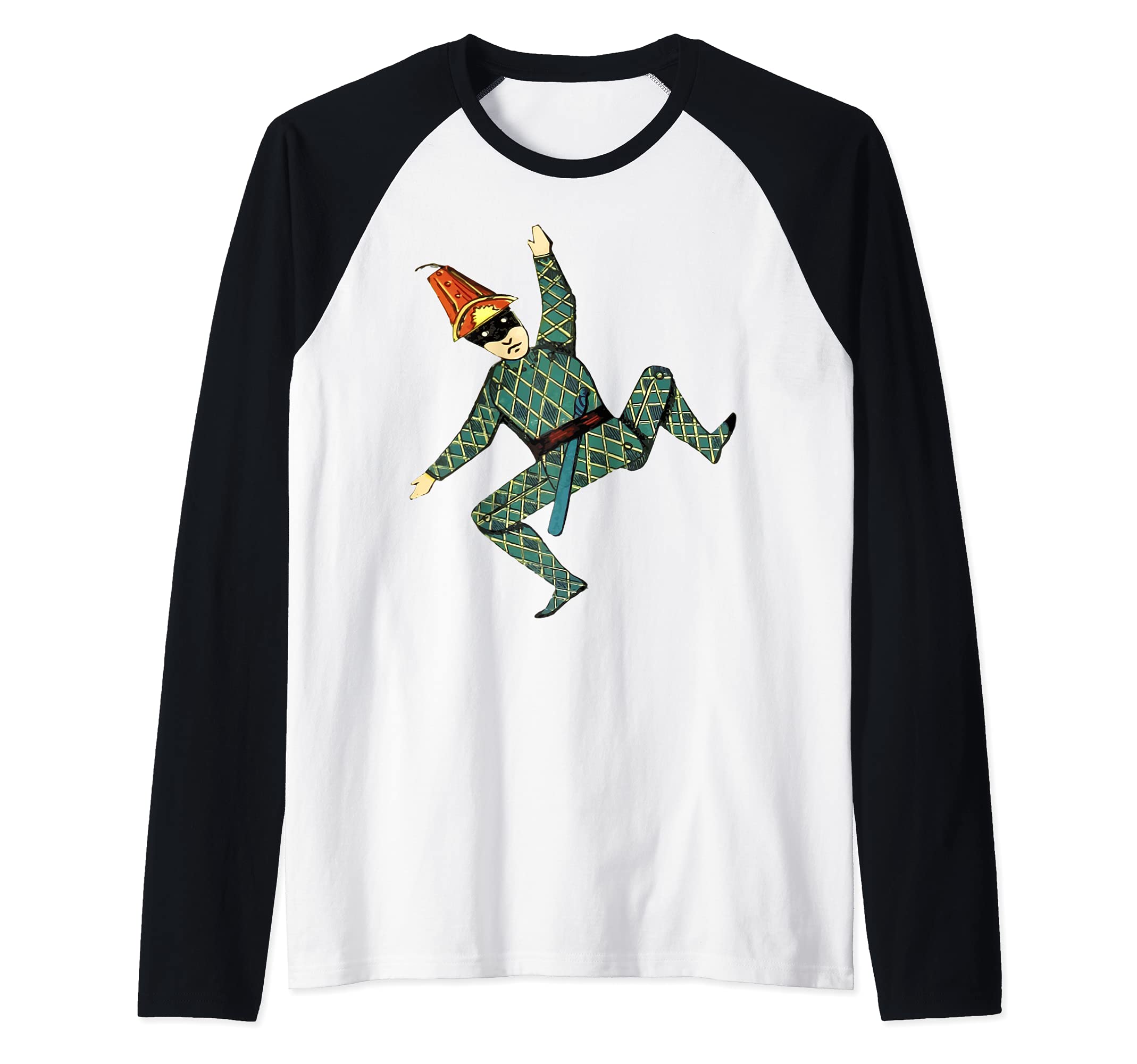 Joker Puppet Raglan Baseball Tee