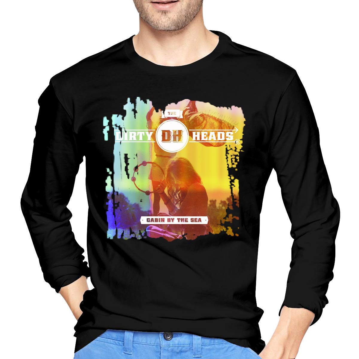 Amazon Com Calebk Men S Dirty Heads Cabin By The Sea Long Sleeve