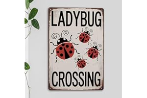 Vintage Metal Signs Retro Garden Insect Wall Art Decor for Home Outdoor Yard Patio Porch Living Room Bedroom Bathroom Farmhou