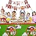 Barnyard Farm Animals Birthday Party Supplies 142 Piece Kit, Paper Plates, Paper Cups, Napkins, Cutlery, Table Cover and Birthday Banner