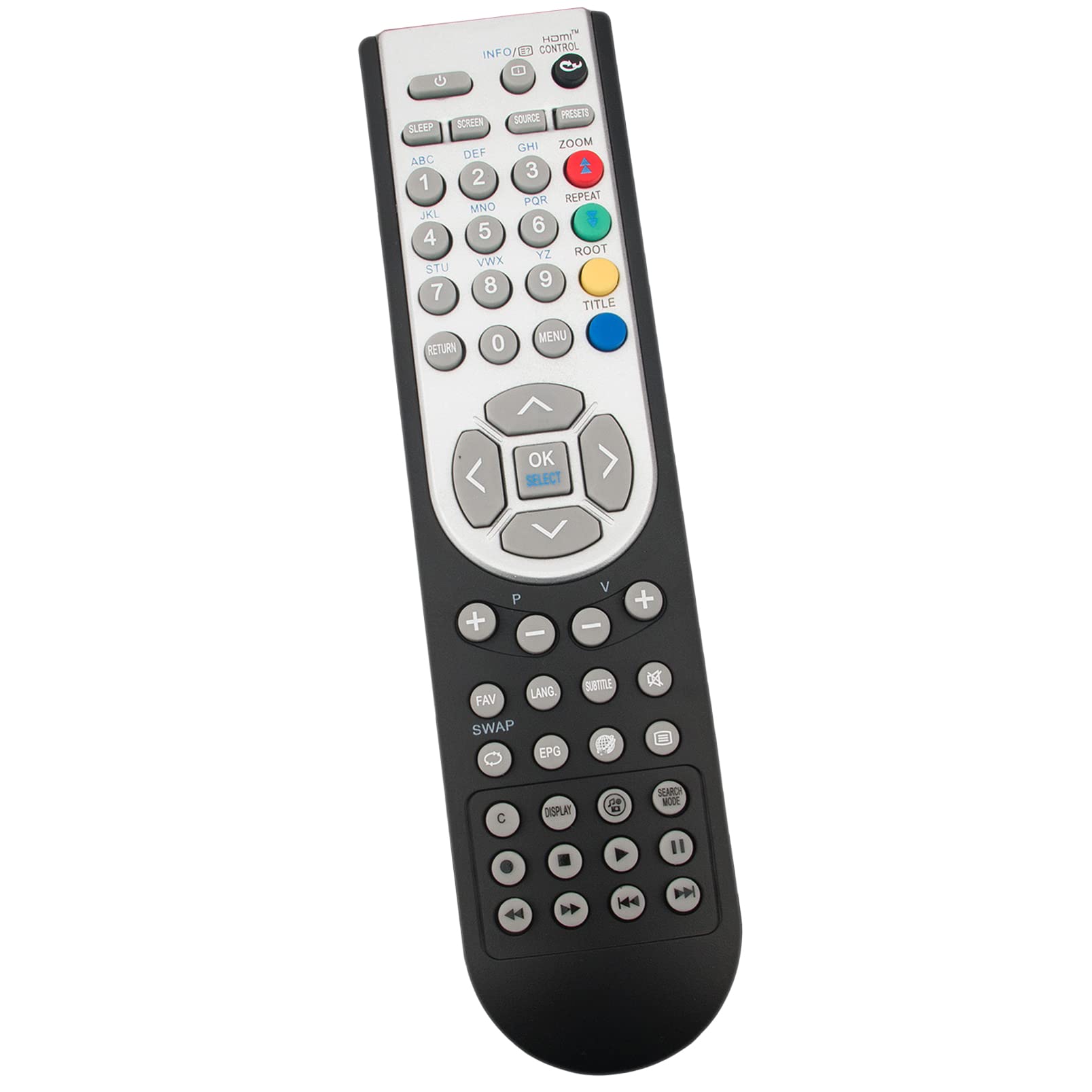 ALLIMITY RC1900 Replace Remote Control fit for NordMende Continental Edison UN39N2504 UN32N2004 CELED215HDVB3 CE60BLCD32HDR3 CELED236HDV3 CETVLED22FHDR3 CE62LED26HD3 CETVLCD19SDV3 CETVLED16SDR3
