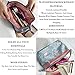Makeup Bag/Travel Cosmetic Bags/Brush Pouch Toiletry Kit Fashion Women Jewelry Organizer with Zipper Flamingo Make-up Carry Case Pencil Holder Portable Cube Purse (Light Blue)