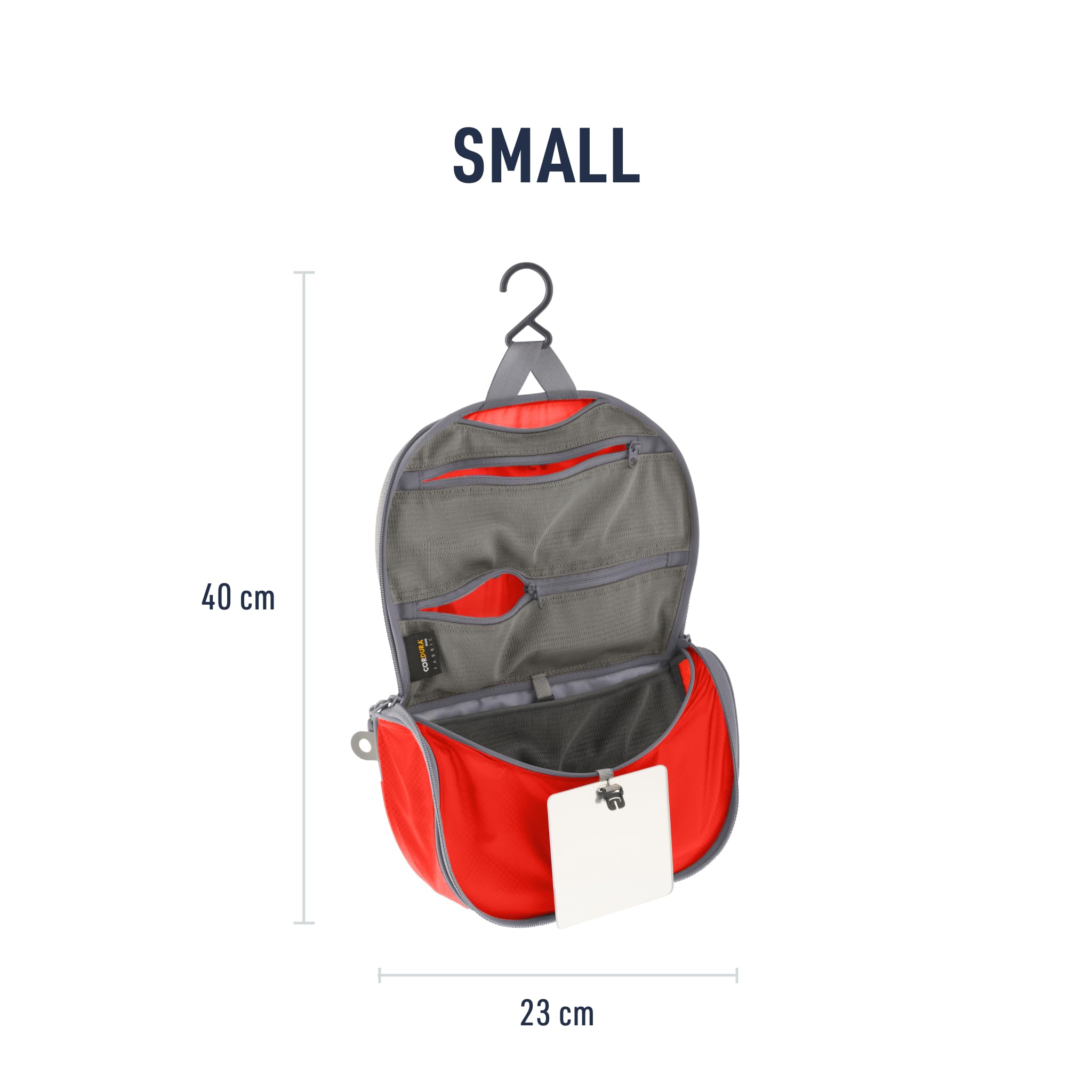 Sea to Summit Small Hanging Toiletry Bag, Extra Compact Travel Organizer for Minimalist Adventures