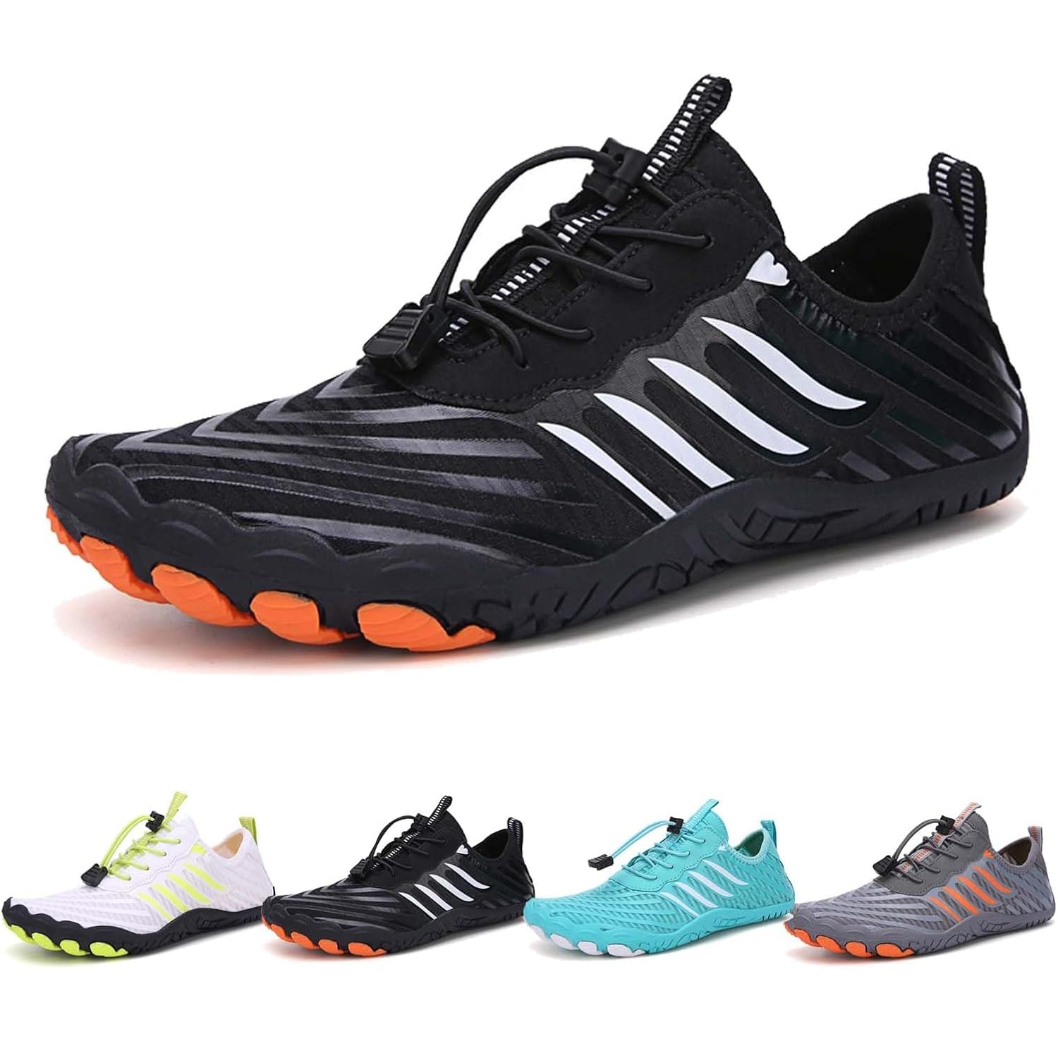 Photo 1 of Grounded Footwear for Women Barefoot Shoes, Grounded Footwear for Mens Barefoot Shoes, 2025 New Upgrade Comfortable Lightweight Non-Slip Water Shoes Wide Toe Box Black