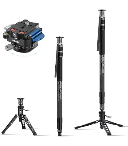 Monopode SIRUI AM-MDP01 Fibre De Carbone 165cm - Léger Avec Support Téléphone Inclus