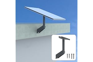 Koroao 360°Adjustable Starlink Short Wall Mount,Compatible with Starlink Gen 3/Mini Pole Mounting Kit Accessories,for Pole,Roof, Wall Mount Internet Kit Satellite (Grey)